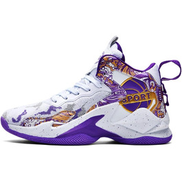 Баскетбольні кросівки для чоловіків та жінок. Легкі спортивні кросівки для ходьби, повсякденні снікерси. Зносостійкі, з антиковзким покриттям, розміри 36-45 EU, колір фіолетовий