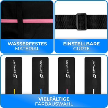 Набір STYNGARD для гірськолижного спорядження: сумка для лиж (120-160 см) та сумка для черевиків з відділенням для шолома (40 л), сітка для вентиляції, модель St. Moritz, чорно-рожевий