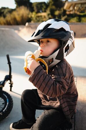 Шолом велосипедний ROCKBROS дитячий інтегрований Fullface знімний захист підборіддя, розмір S (титановий)