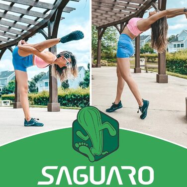 Чоловічі та жіночі барефут кросівки SAGUARO для трейлраннінгу та пляжу, дихаючі, швидковисихаючі, розмір 41 EU, чорні