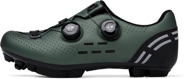 Велосипедні шкарпетки для чоловіків: MTB, шосе, маунтінбайк, з кріпленням для підошви 2 отвори, з пряжкою, 44 EU, зелені