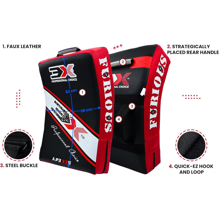 3X Professional Choice MMA Strike Shield: Тренувальний щит для ударів (Kick, Muay Thai, Karate)