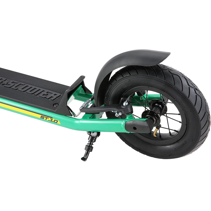 Самокат дитячий STAR SCOOTER City Kick Scooter 10 дюймів, зелений, з повітряними колесами, регульована висота, для дітей від 5 років