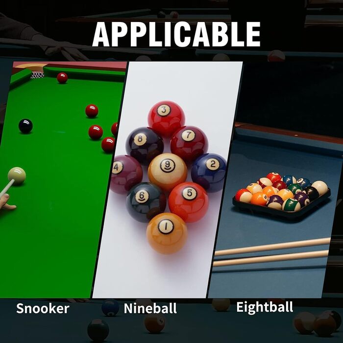 Набір більярдних київ Aklot (4 шт.) з канадського клена, 147 см, для професійних гравців, вага 510-595 г