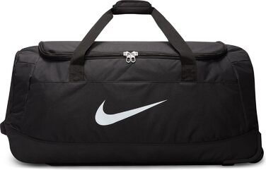Сумка Nike Club Team Swoosh BA5199-010, ролер, спортивна, чорна/біла, 120 л, 82x35x38 см