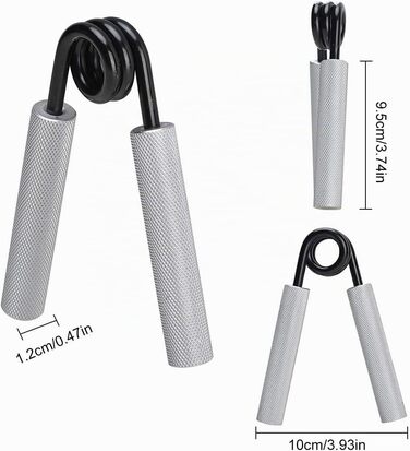 Griffkraft Trainer Set 50-250 LBS: Розвиток сили рук, кистей та пальців. Металевий тренажер для хвату. Набір з 3 шт.