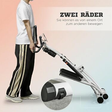 Сходи-степер SPORTNOW для дому, складаний з LCD-екраном, датчиком пульсу, 12 рівнів опору, компактний вертикальний клімбер для кардіотренувань та загальної фізичної підготовки