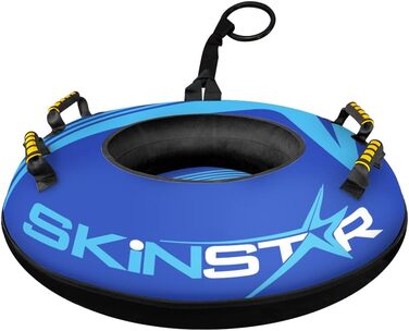 Сноутюбінг SkinStar Profi 70 см, надувний санчата-коло для катання по снігу, синій