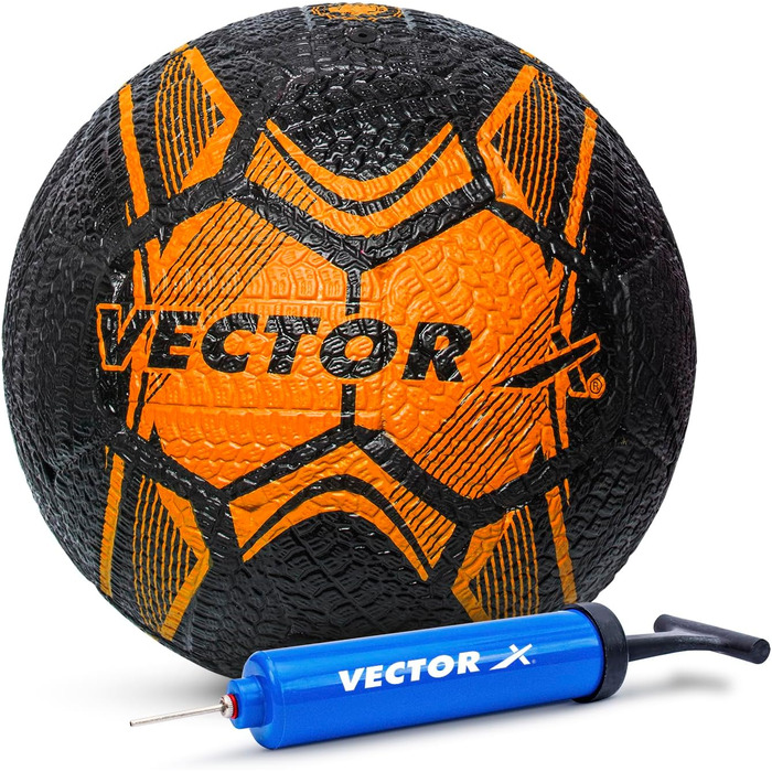 Футбол м'яч Vector X Street Soccer гумовий, машинне зшивання, для тренувань і гри, водостійкий, для юнаків і дорослих, для вулиці та залу