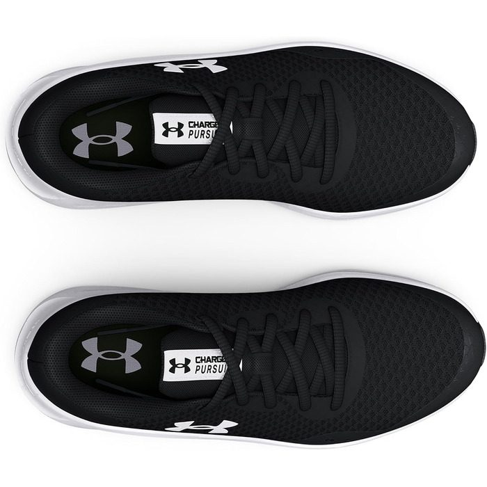Кросівки для хлопчиків Under Armour Charged Pursuit 3 - чорно-білі, розмір 36.5 EU
