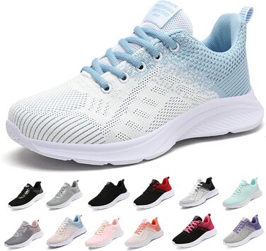 Спортивні кросівки для чоловіків та жінок. Підходять для бігу, фітнесу, прогулянок та активного відпочинку. Розміри 35-45 EU, колір блакитний.