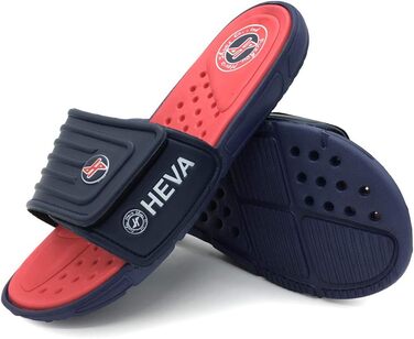 HEVA Шльпанці чоловічі літні сандалії 43 EU, блакитний/червоний