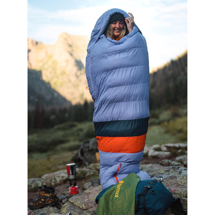 Сплячий мішок Marmot Teton для жінок, пуховий, 650 кудрявий гусячий пух, -40°C, 168 см, 183 см
