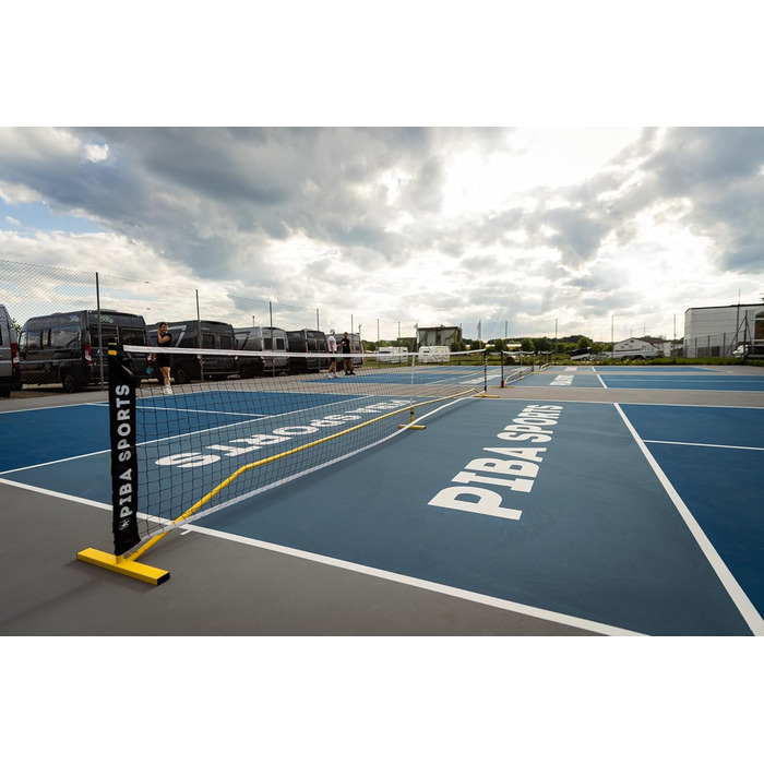 М'яка сітка для піклболу преміум-якості – офіційний розмір для турнірів, легка у збиранні, міцна та портативна – ідеальна для професіоналів та любителів, жовта