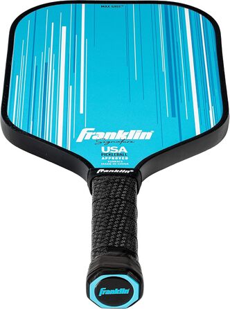 Професійна ракетка для піклболу Franklin Sports Signature Series з покриттям MaxGrit, турнірна, сертифікована USAPA