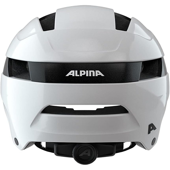 ALPINA SOHO – Надміцний легкий міський велошолом для дорослих, білий глянцевий, 55-59 см
