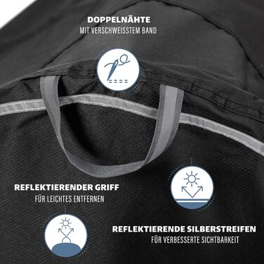 Чохли для велосипедів Team Obsidian Ripstop 300D | Захист від негоди та зручний транспорт | Для 1-3 велосипедів | Чорний & Сірий
