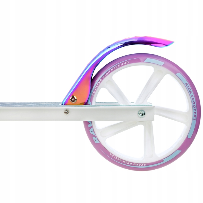 Складаний електросамокат RAVEN Estelle PRO White Neo Chrome, амортизатор 200 мм