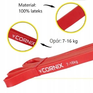 Набір фітнес-резинок Power Band Cornix для тренувань (5 шт, 2-79 кг)