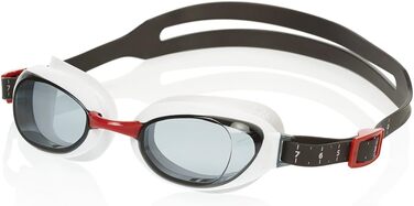 Унісекс окуляри для плавання Speedo Aquapure, антифог, універсальний розмір, червоні/димчасті