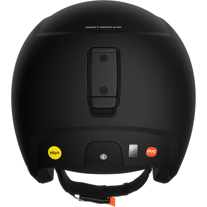 Шолом для гірських лиж POC Skull Dura X MIPS з системою Race Lock, надійний захист для змагань, матовий чорний, розмір M-L (55-58 см)