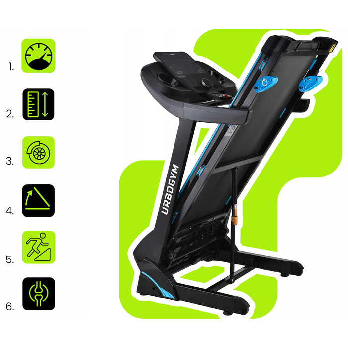 Електрична бігова доріжка Urbogym V680, до 140 кг