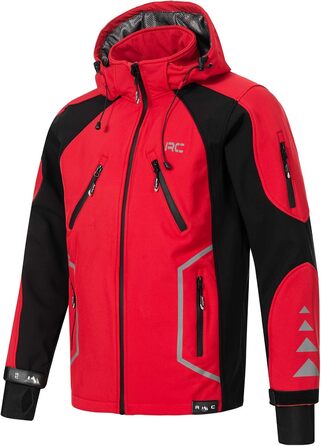 Чоловіча куртка Softshell Rock Creek Outdoor H-230 для активного відпочинку, червона, розмір S