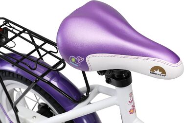 Дитячий велосипед BIKESTAR для дівчаток 3-4 років | 12-дюймовий класичний велосипед | Рожево-білий велосипед для дітей