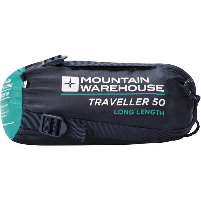 Сплячий мішок Mountain Warehouse Traveller 50 - блакитно-зелений, 220 x 80 x 50 см