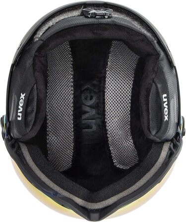 Лижний шолом Uvex Wanted Visor з візором, матовий синьо-чорний, розмір 58-61