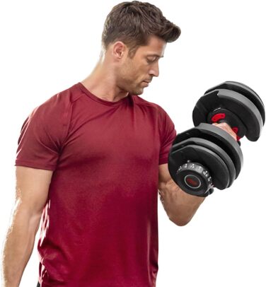 Регульована гантеля Bowflex SelectTech 2-24 кг – універсальна система ваг для фітнесу, одна штука