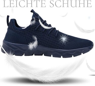 Чоловічі кросівки для бігу та фітнесу, спортивні та повсякденні, білі (39 EU, синій)