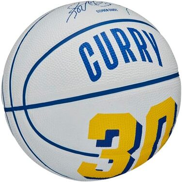 Баскетбольний м'яч Wilson NBA Player Icon для вулиці, розмір 7 (74,9 см) та міні розмір 3, Golden State Warriors