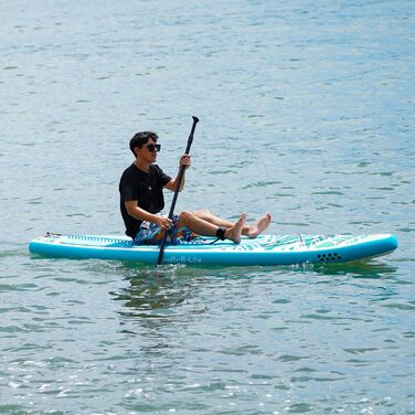 Надувна SUP-дошка FunWater для дорослих, комплект: весло, насос, рюкзак, шнур, водонепроникна сумка, для серфінгу та океану