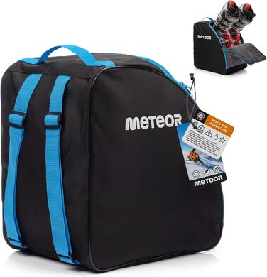 Сумка для лижних черевиків Meteor - водонепроникна, компактна, для лижного відпочинку та зимових видів спорту. Легка, міцна, сіра/чорна.