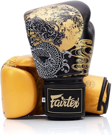 Боксерські рукавички Fairtex BGV26 Harmony Six чорні/золоті – преміум якість для тренувань і змагань