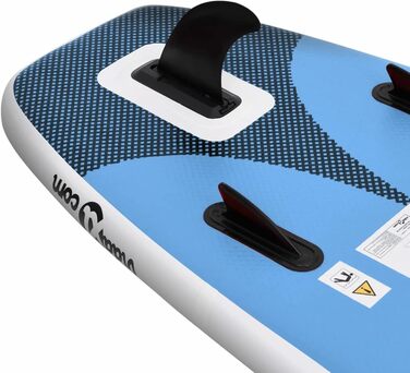 Надувна SUP-дошка CIADAZ 330x76x10 см, морська синя, комплект з веслом, сидінням та аксесуарами для сап-серфінгу