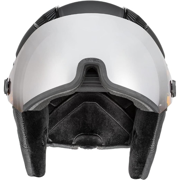 Лижний шолом uvex HLMT 600 Visor чорний матовий 53-55 см для дорослих