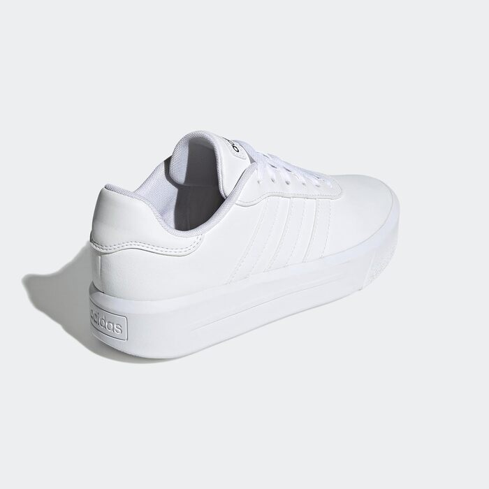 Жіночі шкіряні кросівки adidas Court Plateau коричневі, розмір 36 2/3 EU, Cloud White/Core Black