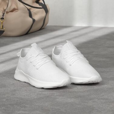 Жіночі кросівки Damen для бігу, тенісу та активного відпочинку, білі, 43 EU, дихаючі, легкі, з антиковзким протектором