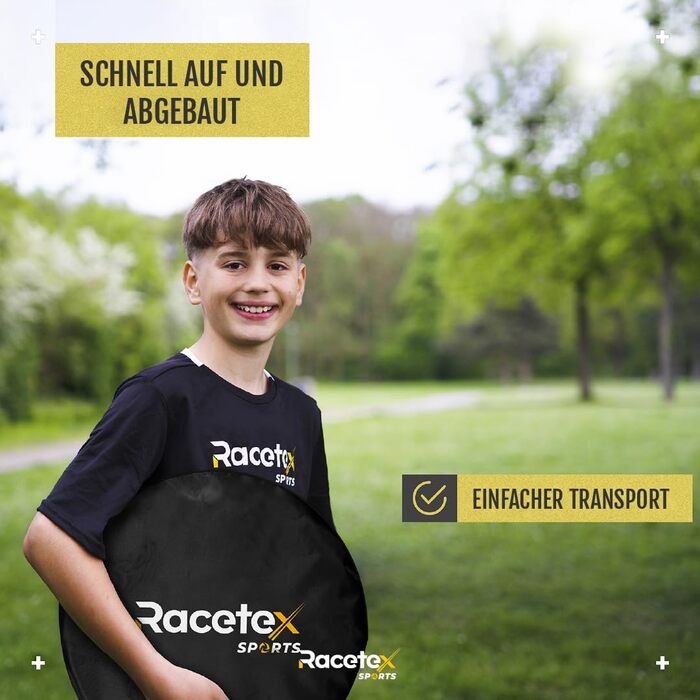 Дитячі футбольні ворота для саду – 2 шт. з посиленими штангами з скловолокна. Комплект включає м'яч, насос, ґрунтові анкери та сумку для транспортування. Чорні ворота для футболу для дітей