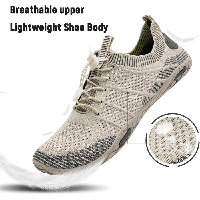 Шкарпетки для плавання IceUnicorn: аквашузи для жінок та чоловіків, швидко сохнуть, літні, розмір 38 EU, бежеві