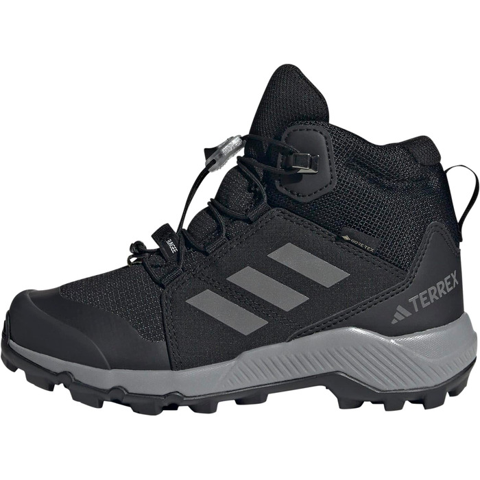 Дитячі трекінгові черевики Adidas Terrex Mid Gore-TEX, Core Black/Grey Three/Core Black, 32 EU