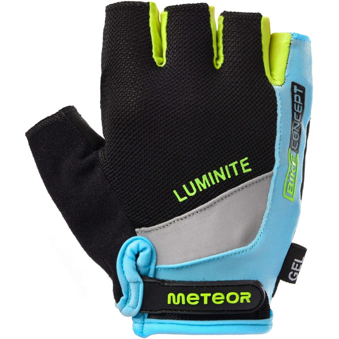 Рукавички Meteor Radhandschuhe MTB для гірського велосипеда, чоловічі/жіночі, для дітей, зелені/сині