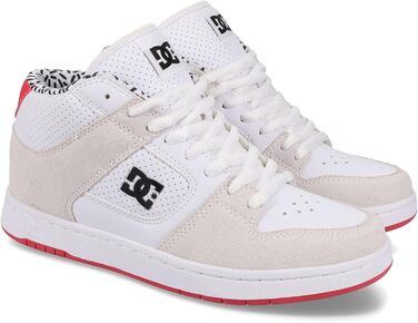 Кросівки DC Shoes Manteca Mid для жінок, чорно-білі (40 EU, білий, рожевий, чорний)