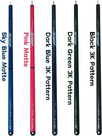 Little Monster Karbonfaser Break & Jump Queue (3 частини), 553 г, 12.9 мм, з чохлом, синій, темно-синій