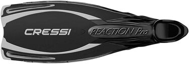 Ласти Cressi Reaction Pro для дайвінгу, фрідайвінгу і снорклінгу, унісекс, розмір 46/47, чорні/сріблясті