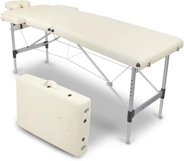 Складаний масажний стіл Mobiclinic® CA-01 Light: алюміній, екошкіра, регулювання висоти, 186x60 см