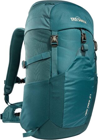 Рюкзак для походів Tatonka Hike Pack 27 л, легкий, з вентиляцією спини та дощовиком, бірюзово-зелений