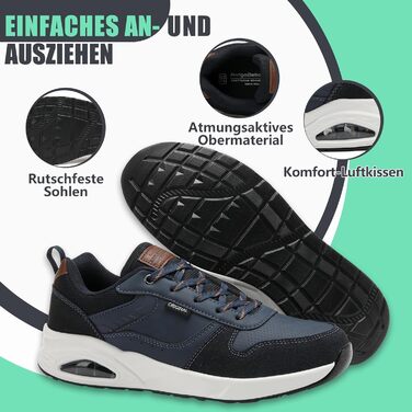 Sneaker TARELO для чоловіків: кросівки з повітряною подушкою, зручні та легкі для занять спортом та відпочинку (зелені, сині, 42 EU)